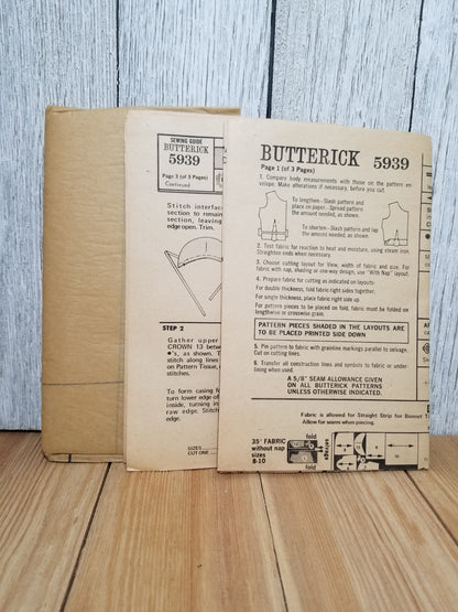 Butterick 5939 Misses Centennial Costume Halloween Size 10 Uncut FF Sewing Pattern