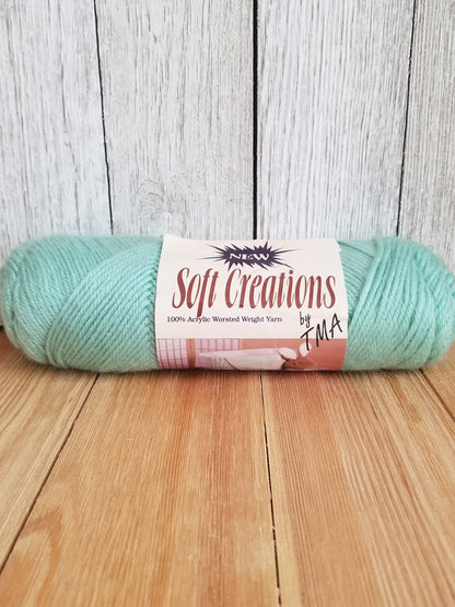 Soft Creations Vintage Acrylic Yarn Sand, Sage, Dk. Sea Green, Wine Choose your Color