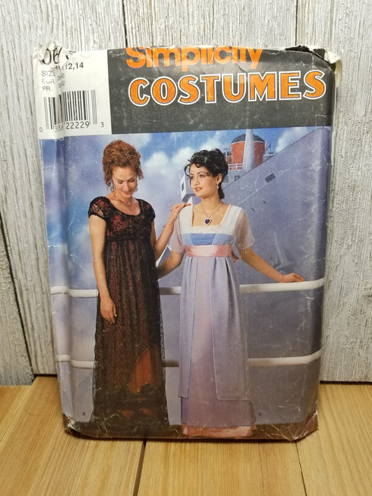 Simplicity 0673 Titanic Gown Sewing Pattern Costume Size 10-14 Uncut FF Halloween