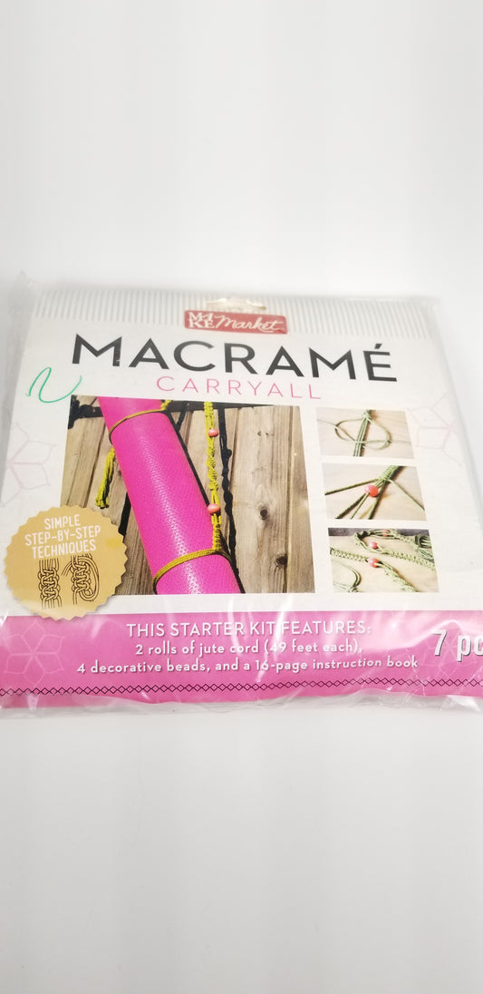 Macrame starter kit carryall