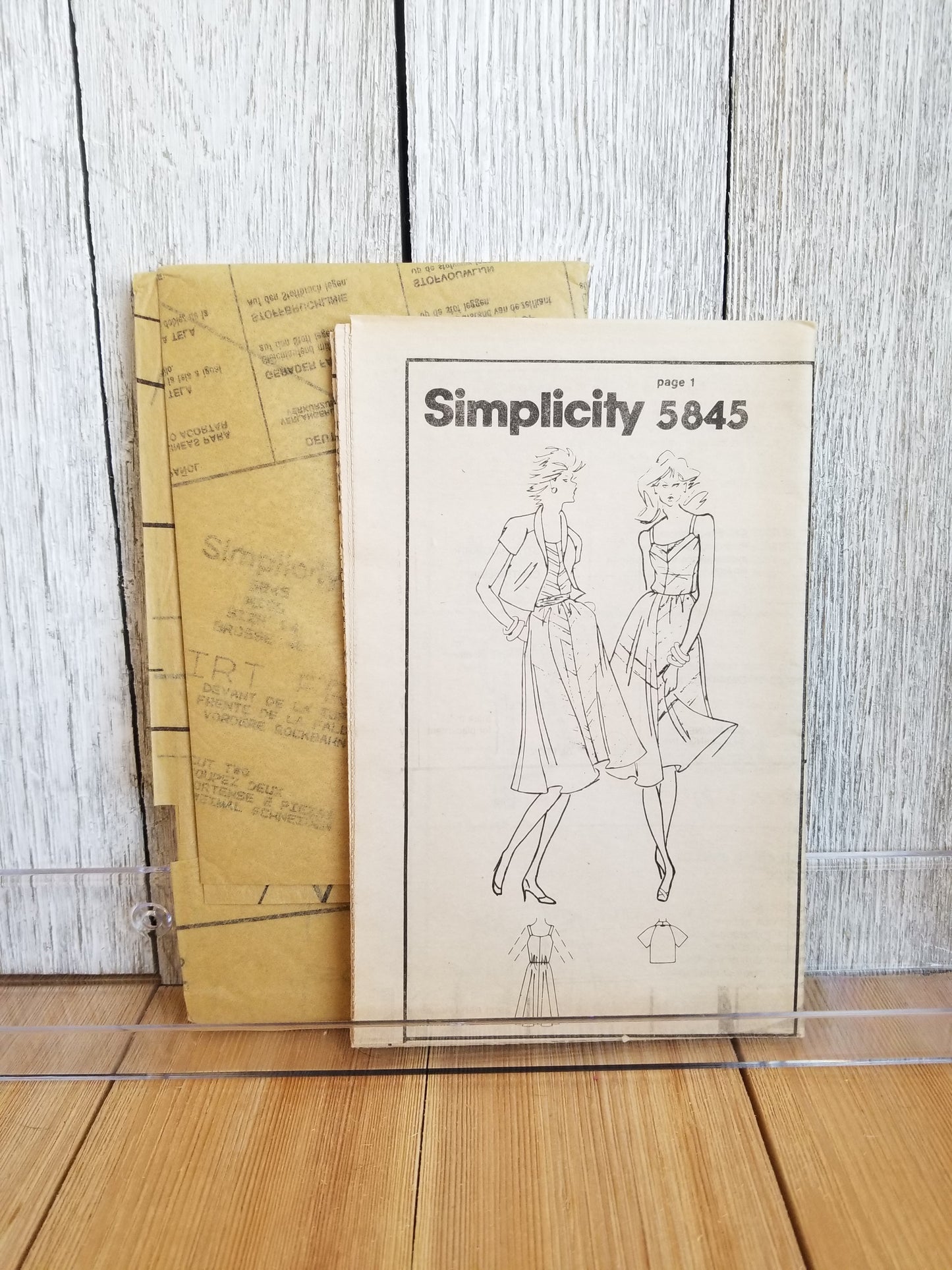 Simplicity 5845 misses Simi fitted bias sundress and unlined jacket Sewing Pattern size 14 Uncut FF