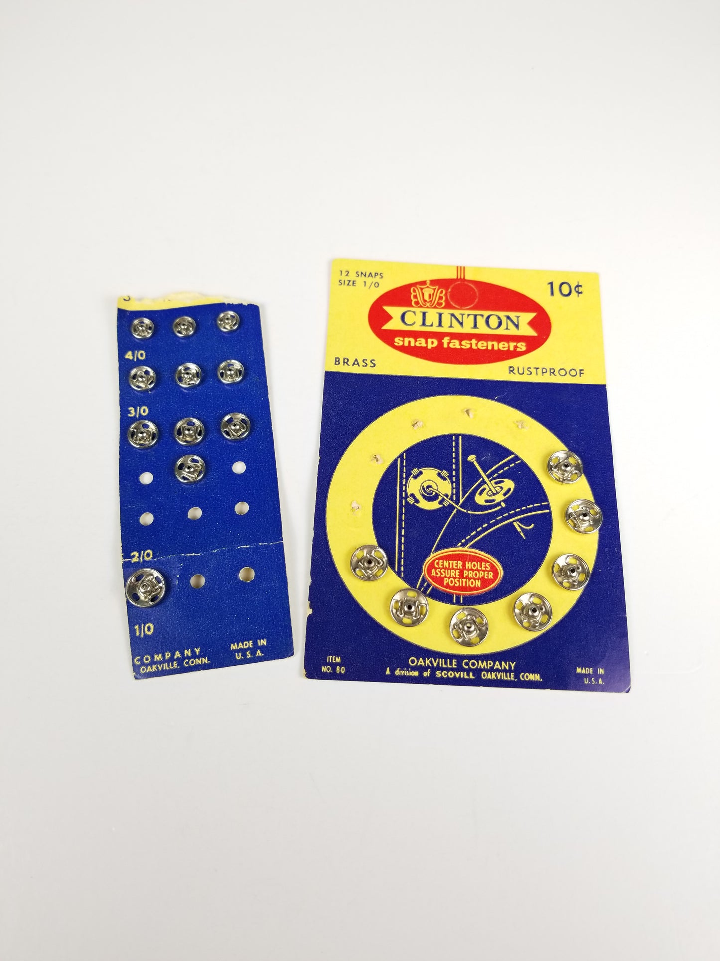 Vintage Clinton snap fasteners