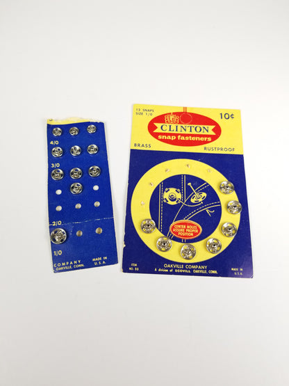 Vintage Clinton snap fasteners