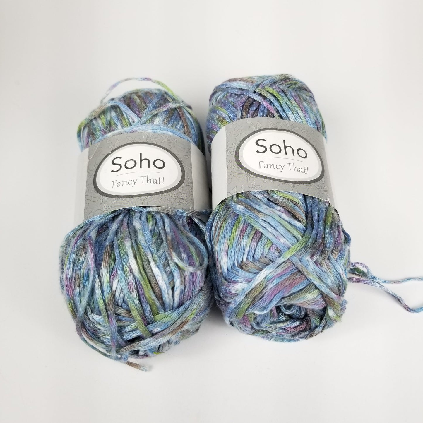 Soho Fancy That! 7115310002 acrylic yarn 2 skein bundle half used