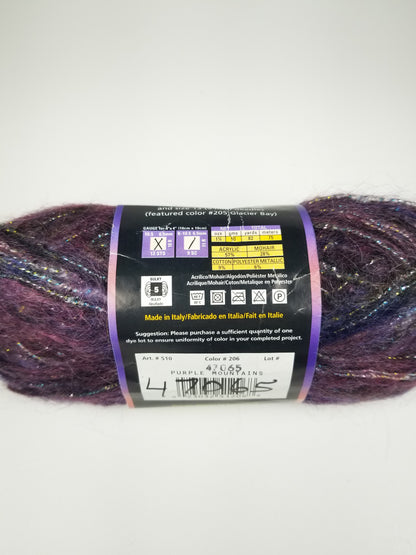 Lion Brand Moonlight Mohair Purple Mountains (1 skein)