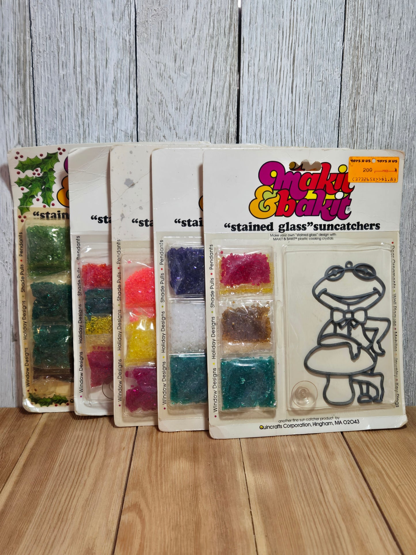 Vtg Makit & Bakit Suncatcher FULL KITS (U Choose Design) Frame and Crystals