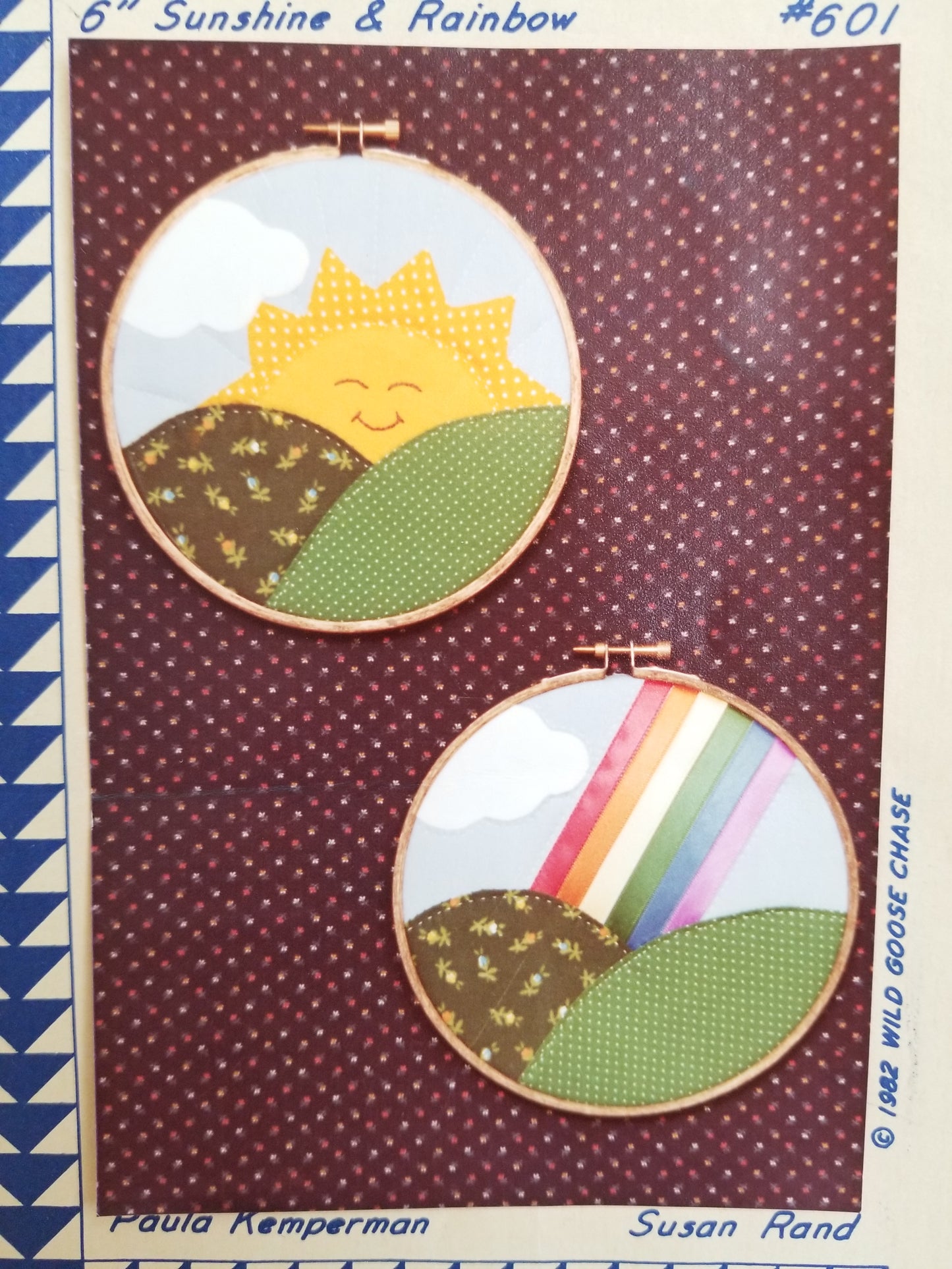 Wild Goose Chase sunshine and rainbow #601 embroidery Pattern