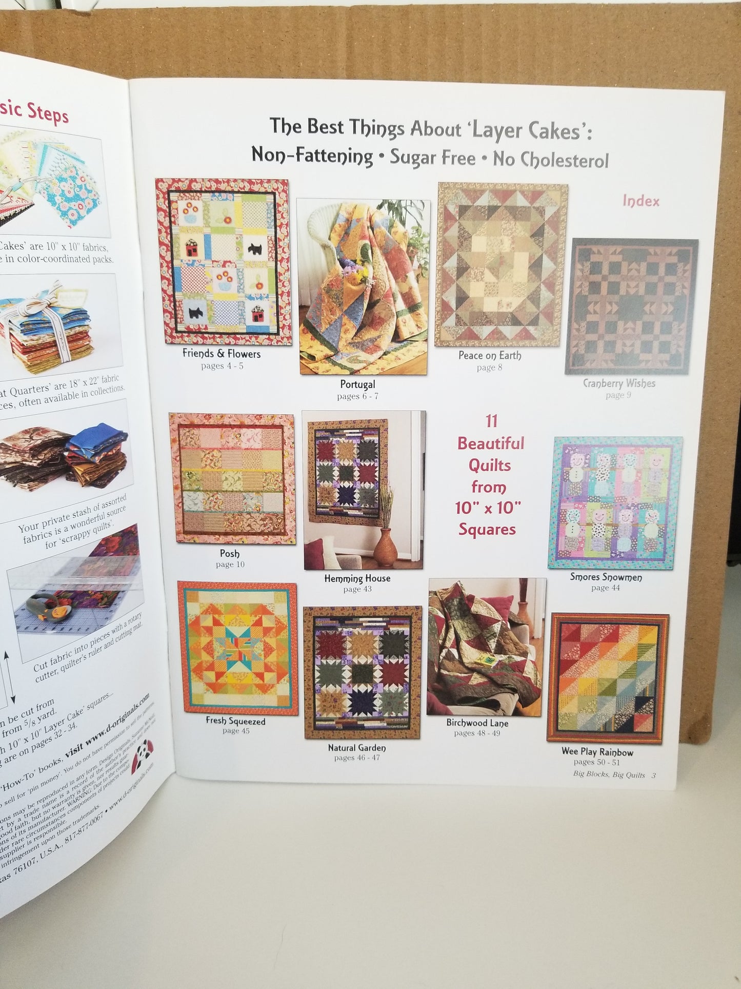 Bog Blocks, Big Quilts Layer Cake Quilt Book New