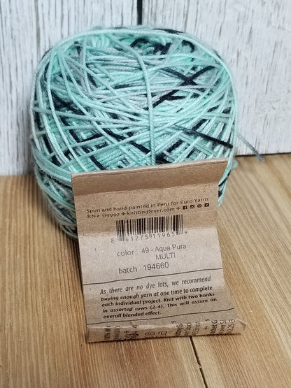 Araucanía Yarns Huasco Aqua Pura Hand Painted Super Wash Wool Yarn 68g