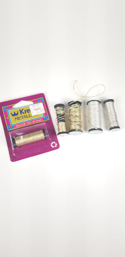 Kreink metallic embroidery floss bundle (5 pack)