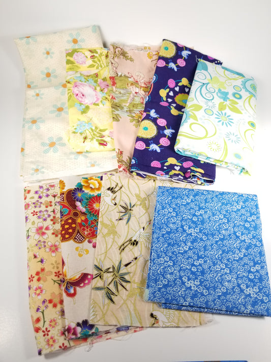 Flower fabric bundle