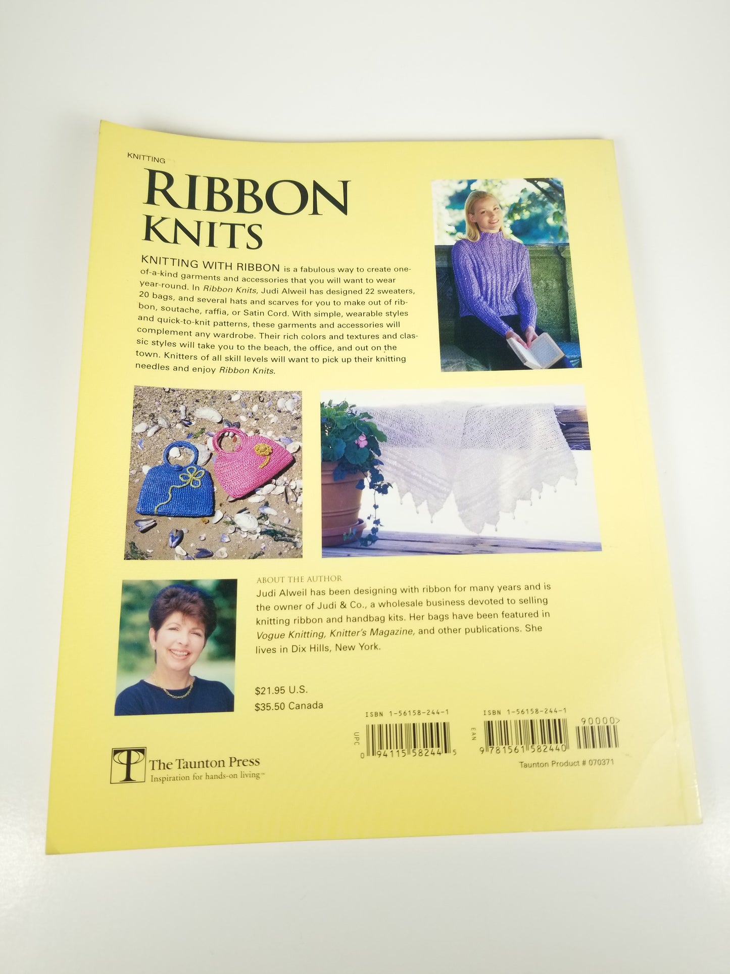 Ribbon Knits Knitting and crochet book Judi Alweil