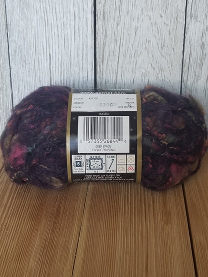 Bernat Galaxy Deep Space Yarn 50g Skein Acrylic, Polyester, Mohair, Alpaca