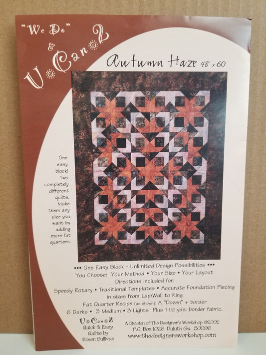 2-in-1 Quilt pattern Autumn Haze Spring Maze Designer's Workshop Halloween