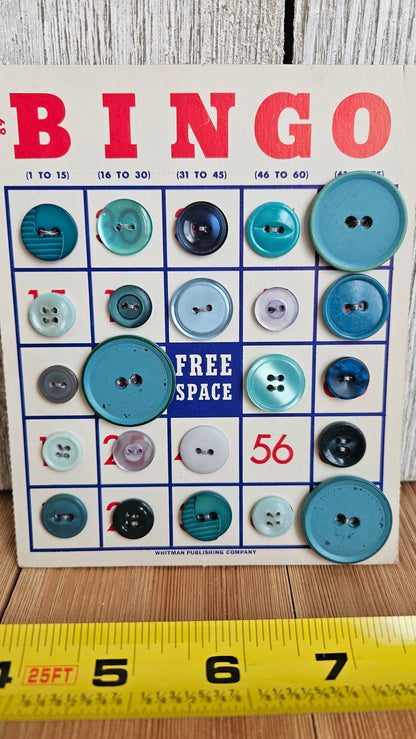 Vintage Button Lot on Bingo Card U PICK Antique quirky cute