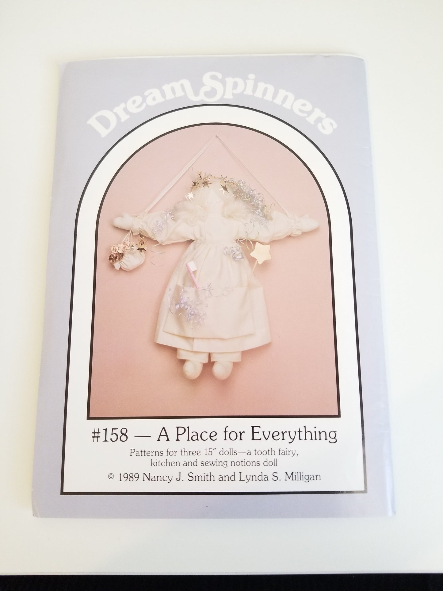 VTG A Place for Everything Angel and Kitchen Dolls Sewing Pattern lot of 2 Dream Spinners 158