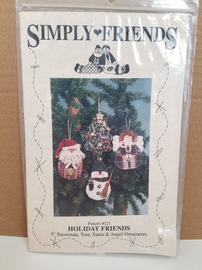 Simply Friends Holiday Friends Ornaments #121 Sewing Pattern