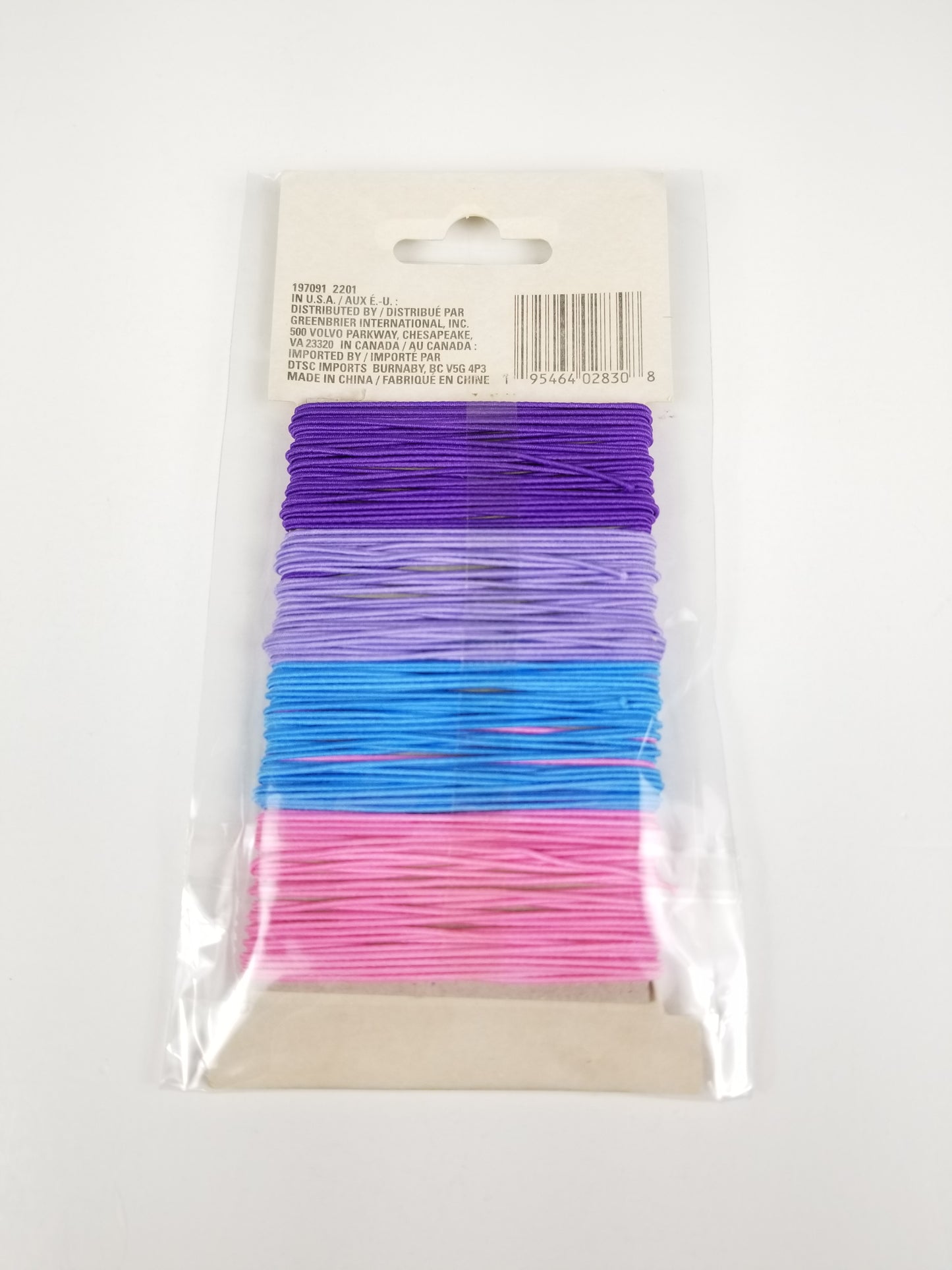 Crafters Secret Strech Cording 4pc 5 yards 4.5mm each