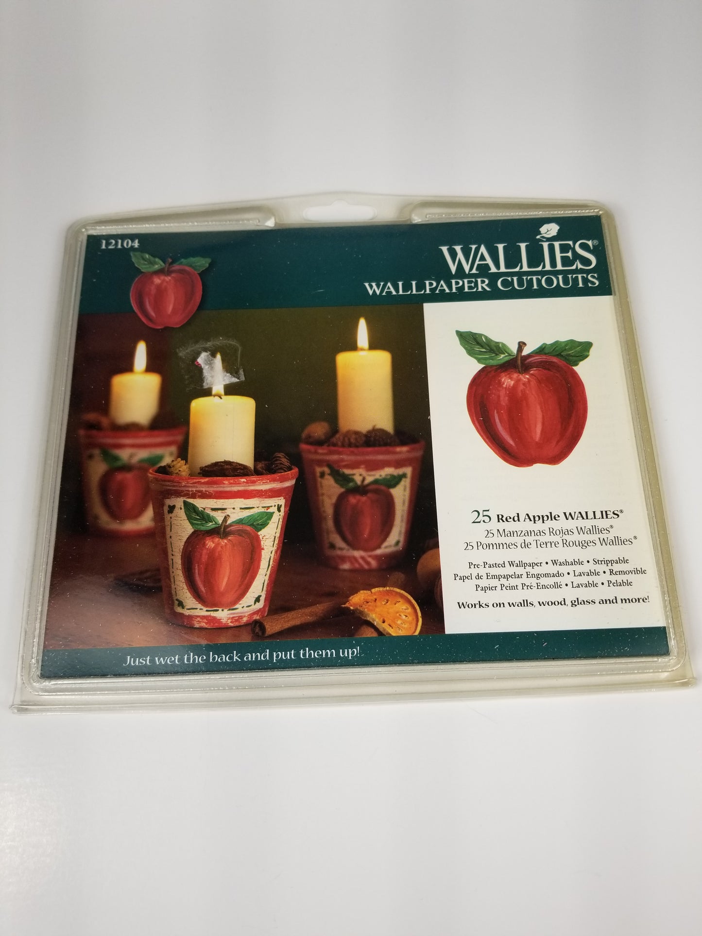 Wallies Wallpaper Cutouts red apple 12104 holiday fall