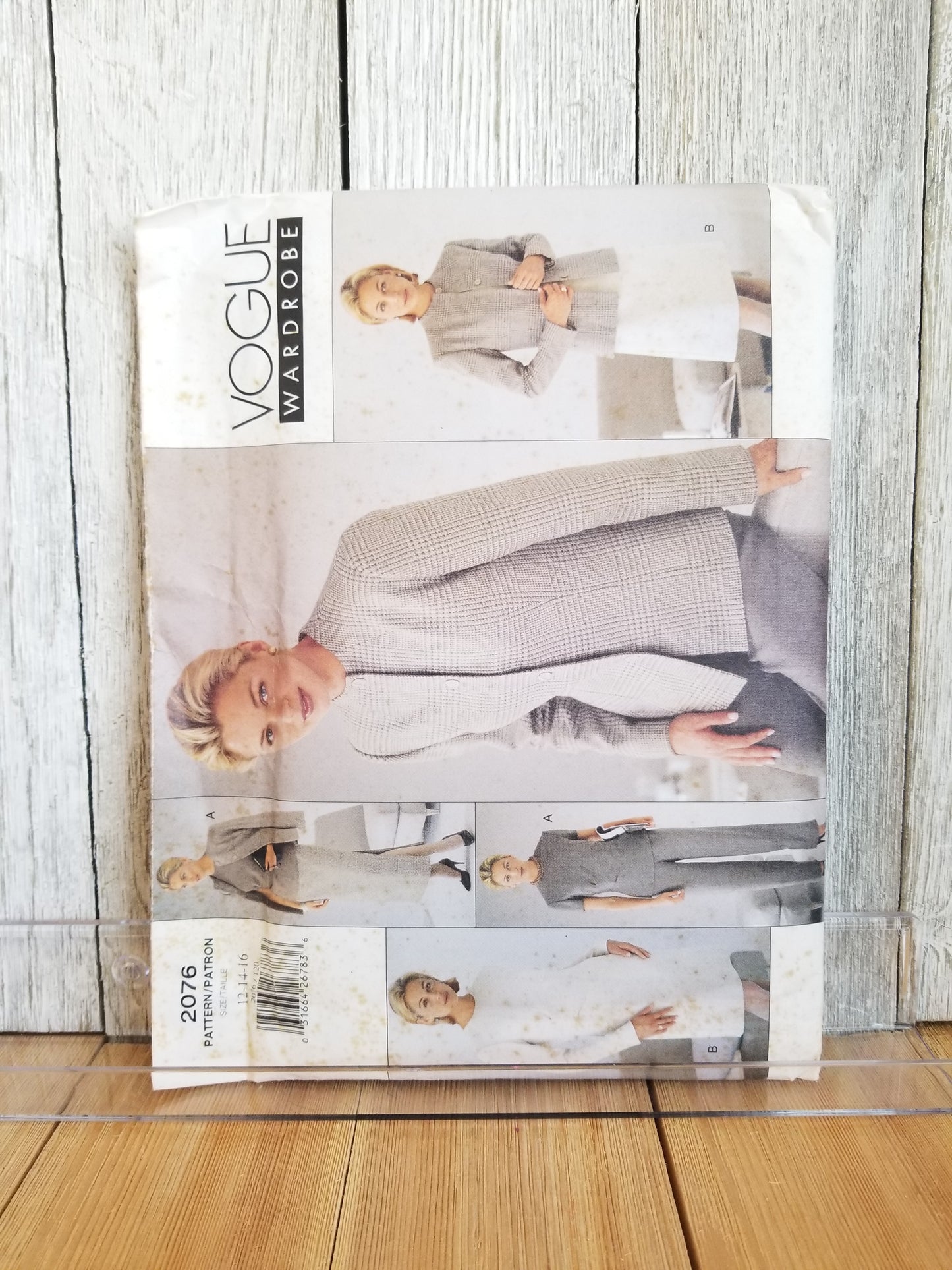 Vogue 2076 misses jacket dress top skirt and pants loose fitting and lined Sewing Pattern size 12, 14, 16 Uncut FF