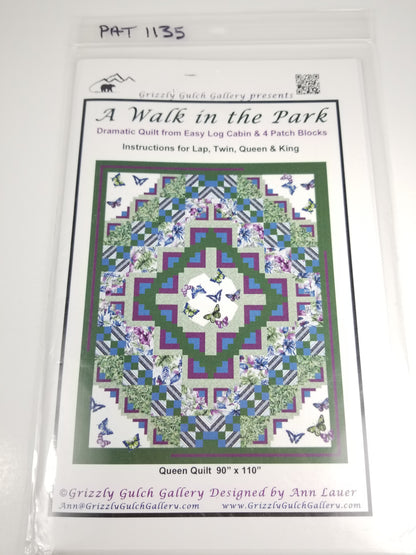 A Walk in the Park Quilt Pattern by Ann Lauer Grizzly Gulch Gallery