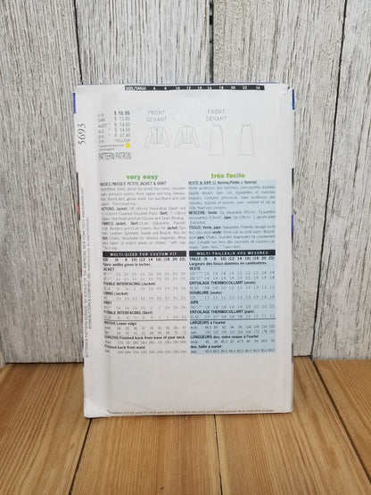 Butterick 5693 Misses Maxi Skirt Jacket Sizes 12-16 Uncut FF Sewing Pattern