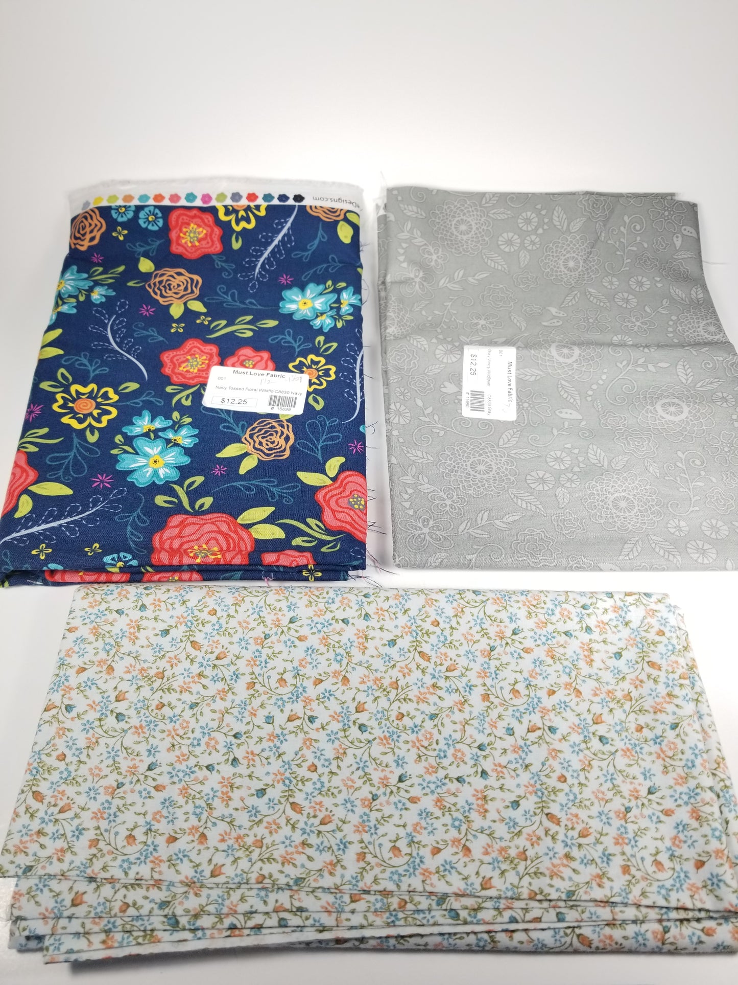 Must love fabric flower fabric bundle