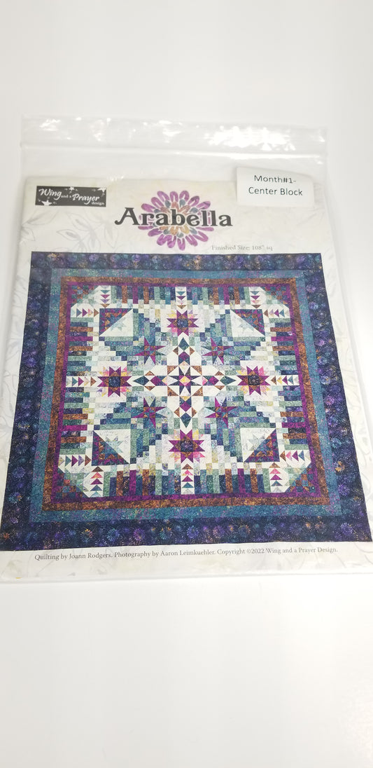 Arabella center block quilt pattern