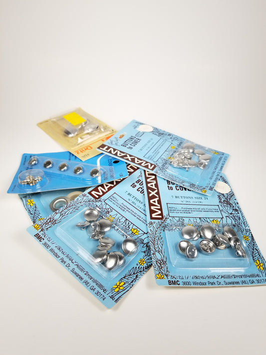 Cover Your Own Buttons Refills NOS Vintage Kits - YOU CHOOSE!