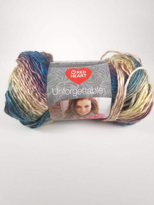 Red Heart Unforgettable Tealberry Lot 226139 Yarn