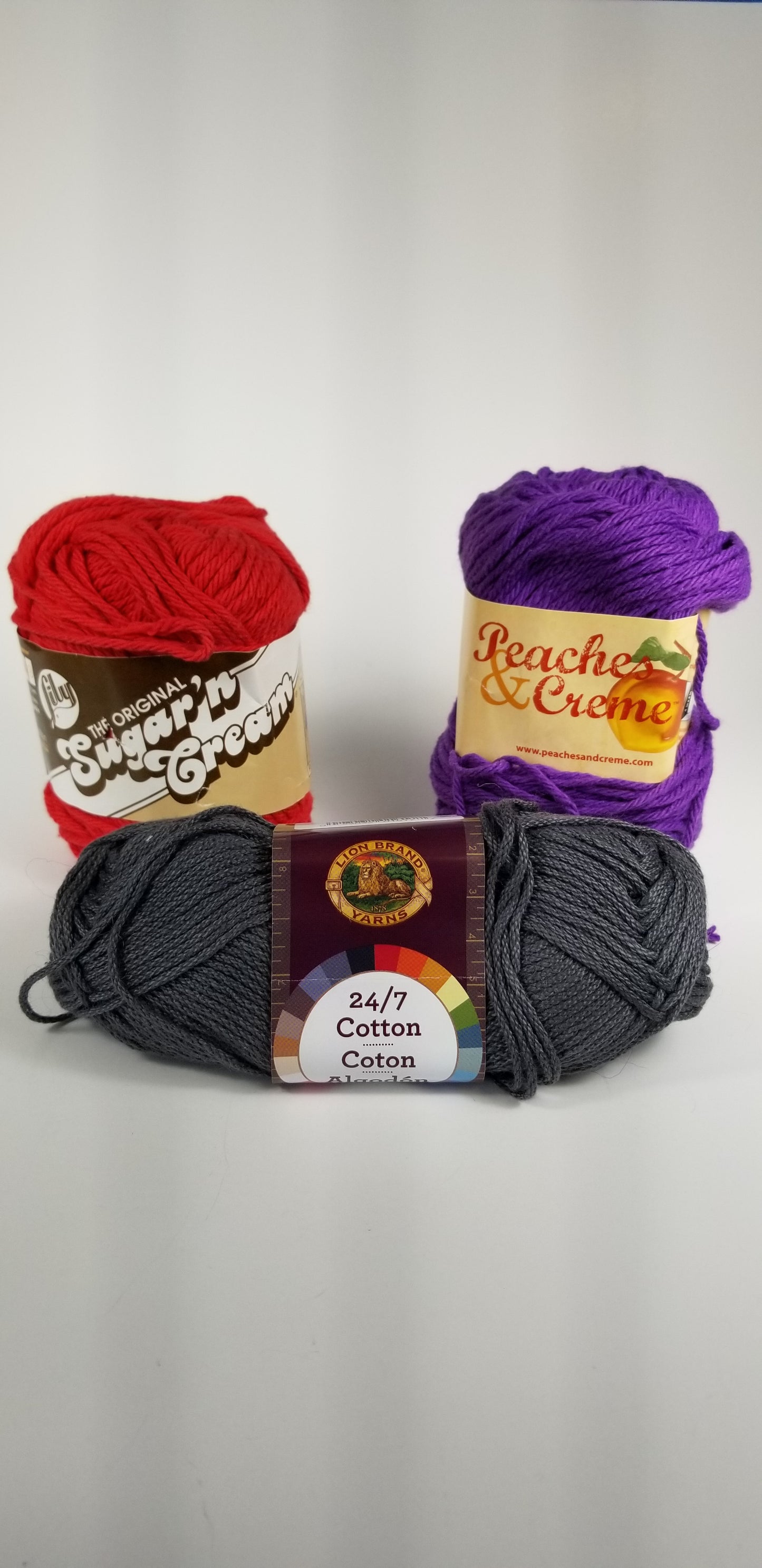 Cotton yarn bundle 3 skeins