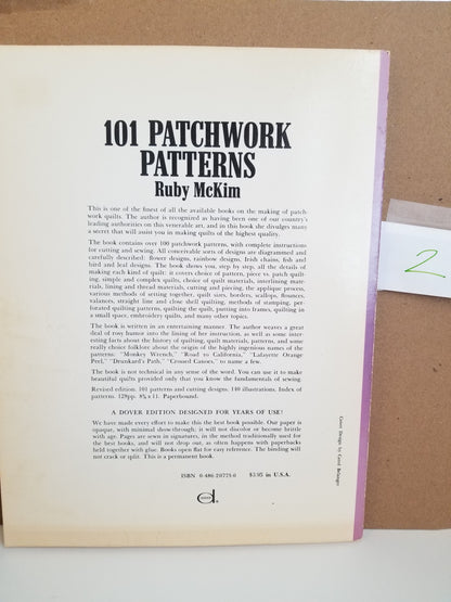 101 Patchwork Patterns Ruby Mckim Quilt Book 1962