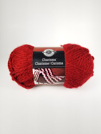 Loops and thread Charisma bulky yarn red #10 lot 1548