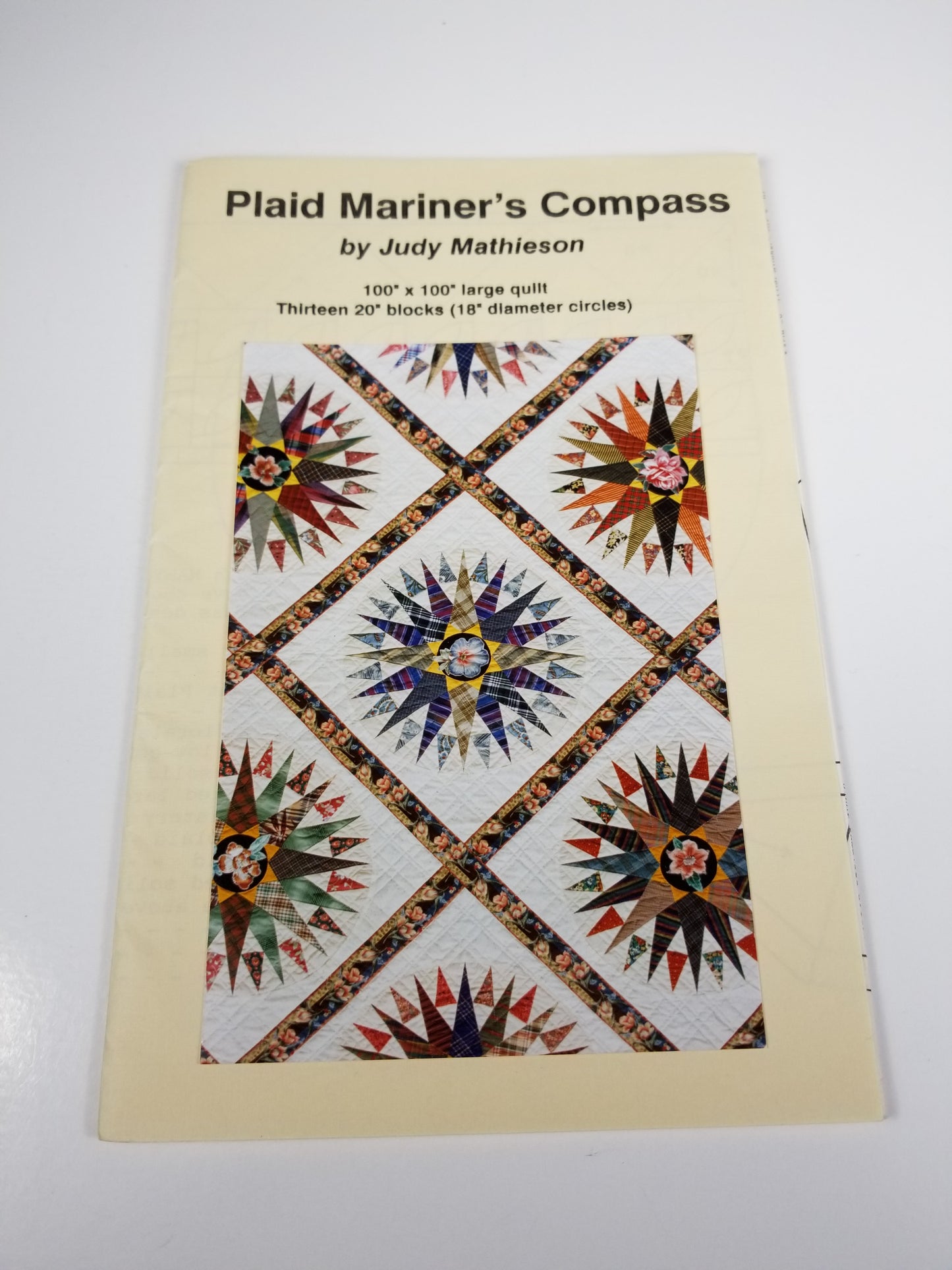 Plaid Mariner's Compass by Judy Mathieson quilt pattern