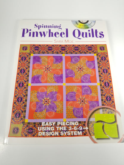 Spinning Pinwheel Quilts by Sara Moe CD Included Pattern Book