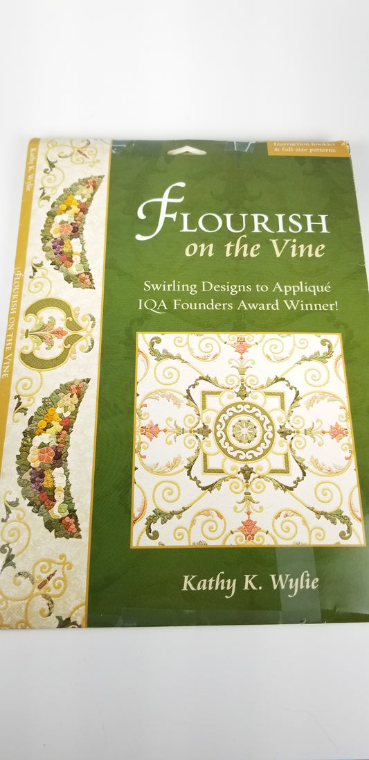 Flourish on the vine applique pattern