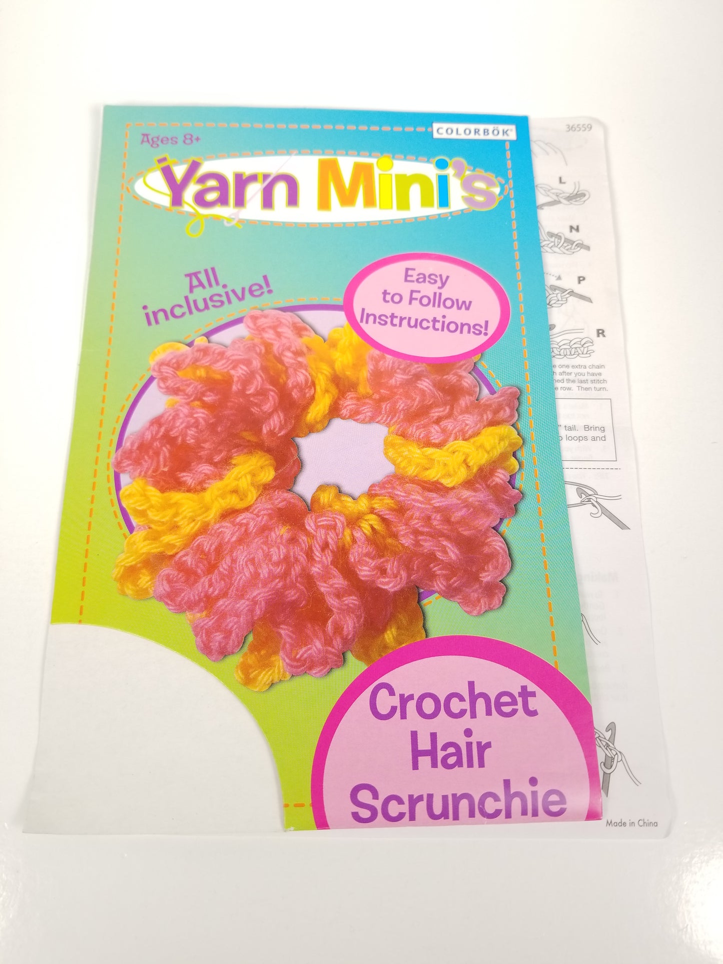 Yarn Minis Crochet Hair Scrunchie Full Kit