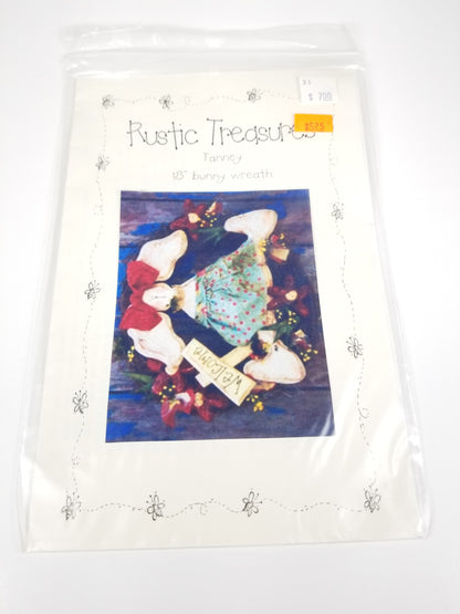 Rustic Treasures Tanny 18" Bunny Wreath Sewing Pattern