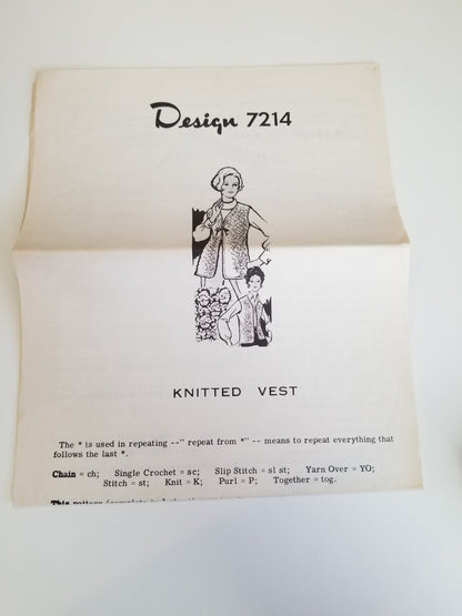 Vintage Mail Order Knitting Pattern 1940s (Pick your Pattern)