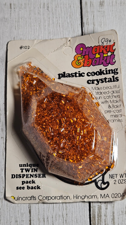 VTG Makit & Bakit Refill Plastic Melting Cooking Crystals Suncatchers (U PICK Color)