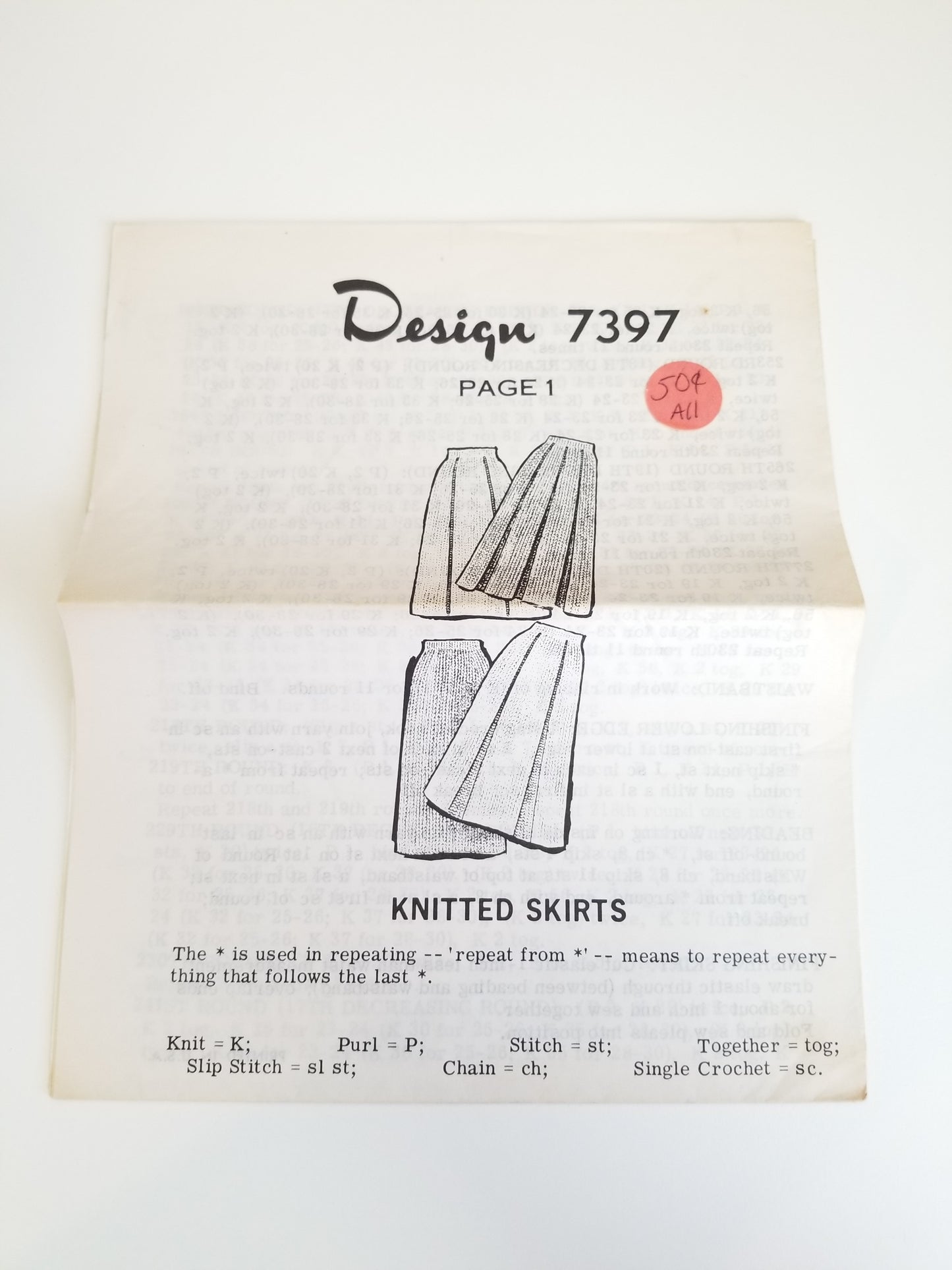 Vintage Mail Order Knitting Pattern 1940s (Pick your Pattern)