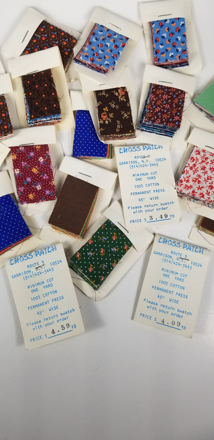 Vintage fabric swatches Cross Patch