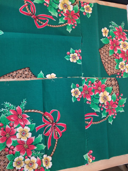 Christmas Fabric Quilt Precuts 13 Pieces 7 Designs