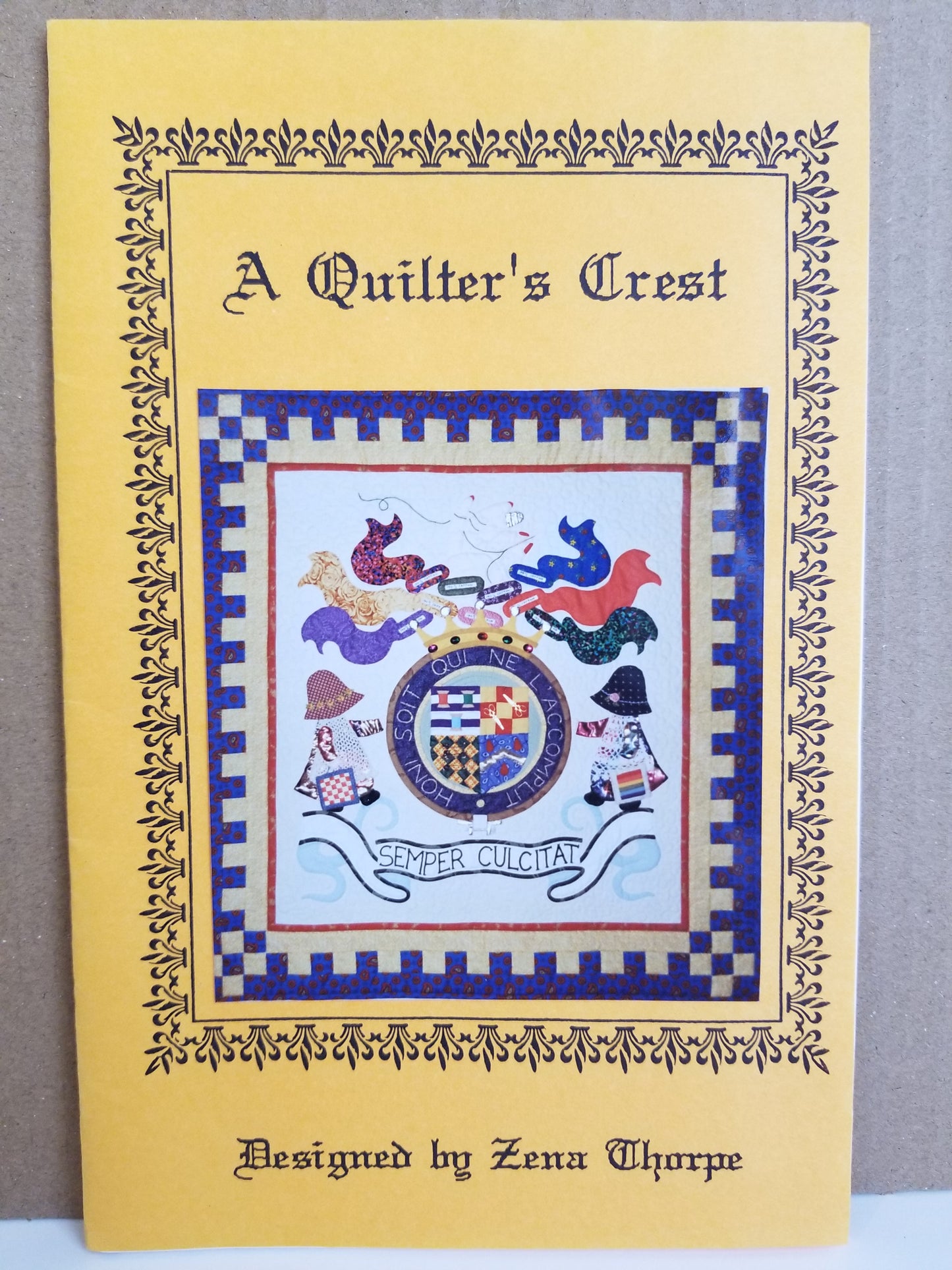 A Quilters Quest Quilt Pattern by Zena Thorpe 1994 - wall or lap quilt