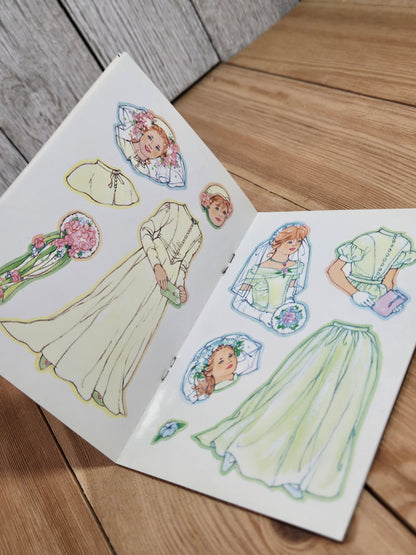 Dover Little Activity Books Sticker Paper Dolls NEW (You Pic Design) Astronaut and Bride Excellent condition