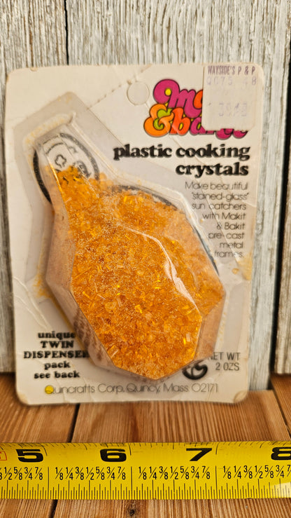 VTG Makit & Bakit Refill Plastic Melting Cooking Crystals Suncatchers (U PICK Color)