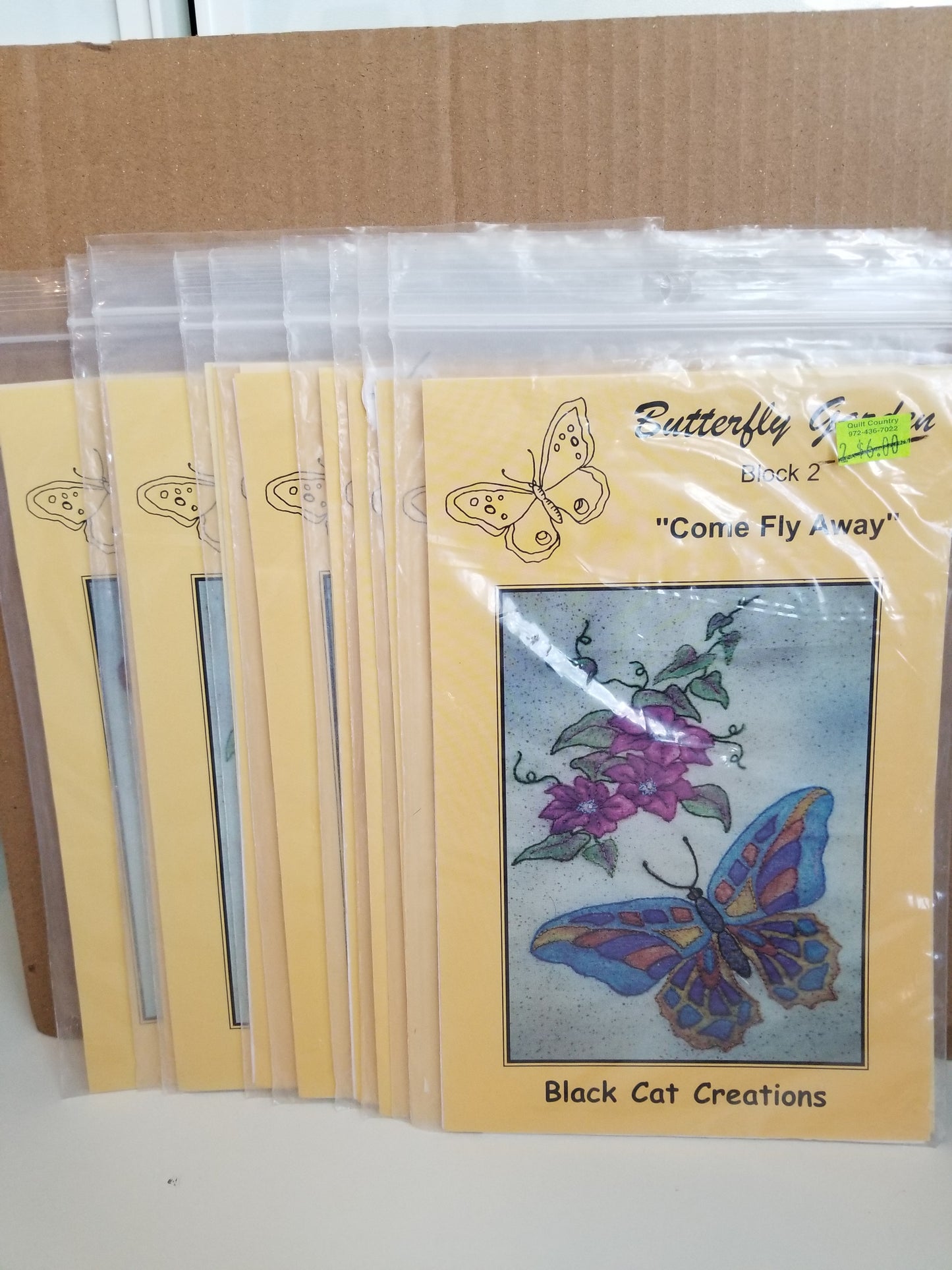 Black Cat Creations Butterfly Garden Blocks 1 through 12 c 1999 pattern