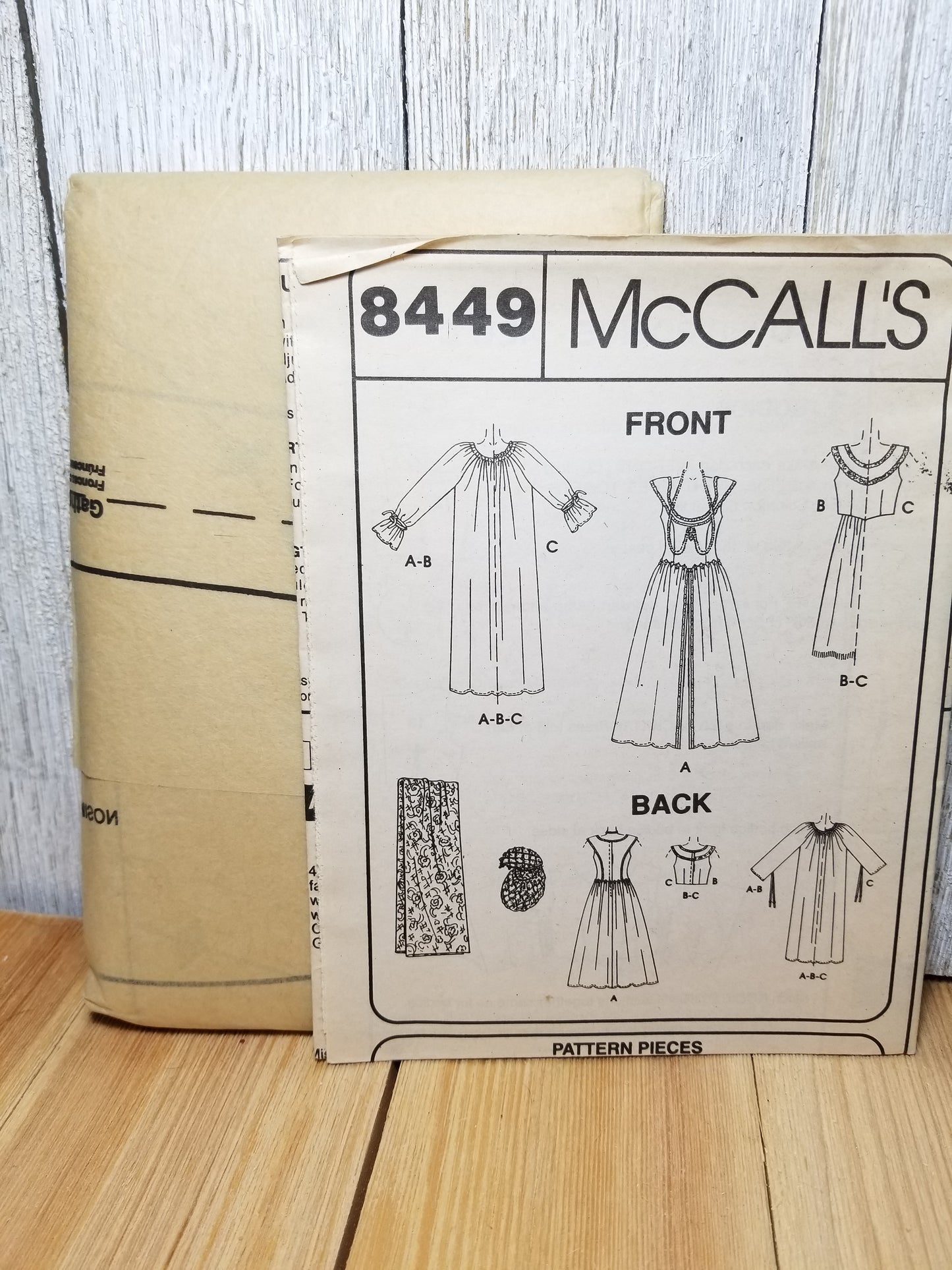 McCall's 8449 Costumes Girls Misses Medieval Costumes Small 8,10 sewing pattern Uncut FF