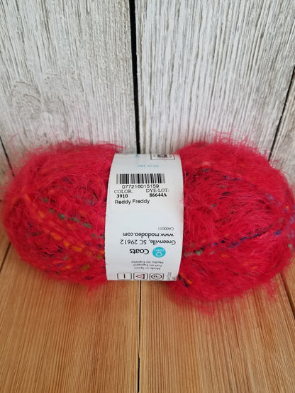 Moda Dea Vixen Reddy Freddy 3910 Fur Yarn 10 skein bundle