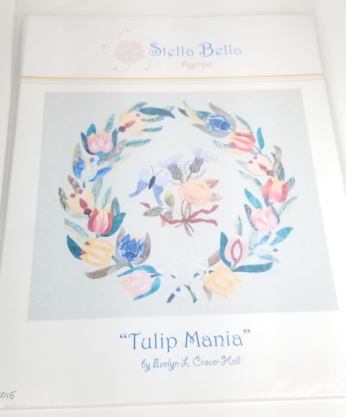 Stella Bella tulip mania Applique pattern Quilt Pattern